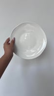 Asimetrik Porselen Outlet 6 Adet 20 cm Beyaz Pasta Tabağı 