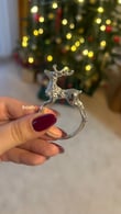 Deer Silver Peçete Halkası 6 Adet