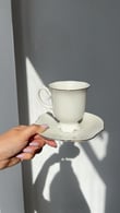 Selena 6 Kişilik 12 Parça Porselen Nescafe/Çay Fincan Takımı 