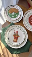  Gingerbread 6 Kişilik 12 Parça Pasta / Servis Tabak Seti