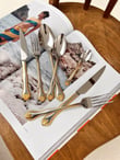 Brian 42 Parça 6 Kişilik Çatal Kaşık ve Bıçak Seti Mat Gümüş