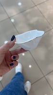 Crimp 6'lı Porselen 8,5 cm Yaldızlı Mini Sunum Kasesi Beyaz Modelleri ve Fiyatları - BOSHQAP