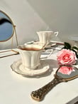 Dahlia 6'lı Porselen Nescafe-Çay Fincan Takımı