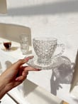 Fish Scale 6 Kişilik 12 Parça Cam Çay/Nescafe Takımı