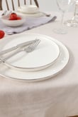 Grace 6 Kişilik 24 Parça Porselen Yemek Takımı Gümüş