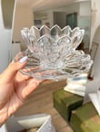 Lotus Kristal Cam Sunum Kase Seti Şeffaf