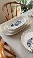 Midnight Flora 3 Boy Oval Kayık Tabak Modelleri ve Fiyatları - BOSHQAP