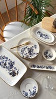Midnight Floral 29 Parça 6 Kişilik Pasta ve Kahvaltı Seti Modelleri ve Fiyatları - BOSHQAP