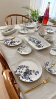 Midnight Floral 29 Parça 6 Kişilik Pasta ve Kahvaltı Seti Modelleri ve Fiyatları - BOSHQAP