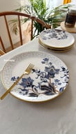 Midnight Floral 6 Kişilik 26cm Servis Tabağı Modelleri ve Fiyatları - BOSHQAP