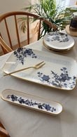 Midnight Floral Ordövr Tabağı Modelleri ve Fiyatları - BOSHQAP