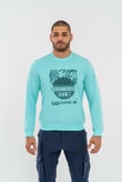 SWEATSHIRT BASIC - 902 - B25 - SU YEŞİLİ