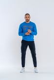 SWEATSHIRT BASIC - 902 -  S.MAVİ