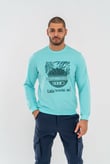 SWEATSHIRT BASIC - 902 - SU YEŞİLİ