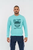 SWEATSHIRT BASIC - 902 - SU YEŞİLİ