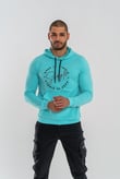 SWEATSHIRT KAPŞONLU - 904 - SU YEŞİLİ