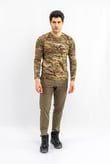 T-SHIRT TACTICAL U.KOL PİKE KAMUFLAJ  - 822