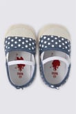 U.S. Polo Assn. Kız Bebek İlk Adım Babet Ayakkabı Puantiyeli Denim USB1307