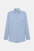 Alice Baby Blue %100 Keten Gömlek
