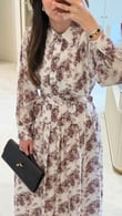 Blanc Bordo Elbise
