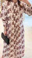 Blanc Bordo Elbise