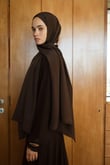 Dark Brown Silk
