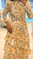 Fleura Sarı Elbise
