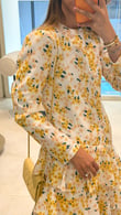 Fleura Sarı Elbise