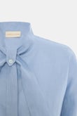 Marvy Baby Blue %100 Keten Kısa Gömlek