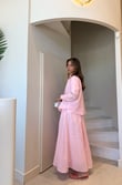 Marvy Pink %100 Keten Etek