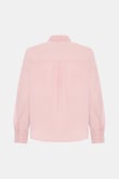 Marvy Pink %100 Keten Kısa Gömlek
