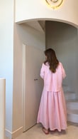 Marvy Pink %100 Keten Kısa Gömlek