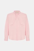 Marvy Pink %100 Keten Kısa Gömlek