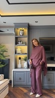 Mireya Mürdüm Şal Detaylı Gömlek