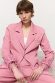 Pembe Tüylü Ceket