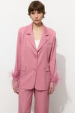 Pembe Tüylü Ceket