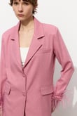 Pembe Tüylü Ceket