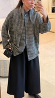 Siyah Gloire Bomber Ceket