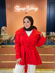 Elena Trençkot Kırmızı