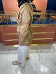 Kol Detaylı Tasarım Trenç Camel