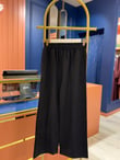 Önü Dikişli Krep Pantolon Siyah