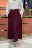 Premium Bol Paça Krep Pantolon Bordo
