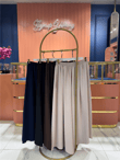 Premium Bol Paça Krep Pantolon Lacivert
