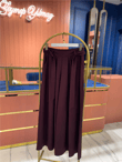 Premium Krep Palazzo Bordo