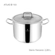 Sofram Atlas 16 cm XL Derin Tencere