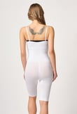 Arias Closet Beyaz MI Emay 2093 Ön Agraflı Göğsü Açık Paçalı Boy Korse