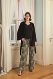 Arias Closet Çiçek Yaprak ve Etnik Desenli Dantelli 3'lü Pijama Takımı