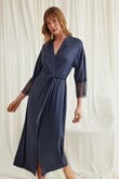 Arias Closet Dantelli ve Kuşaklı Sabahlık