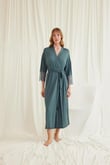 Arias Closet Dantelli ve Kuşaklı Sabahlık