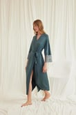 Arias Closet Dantelli ve Kuşaklı Sabahlık